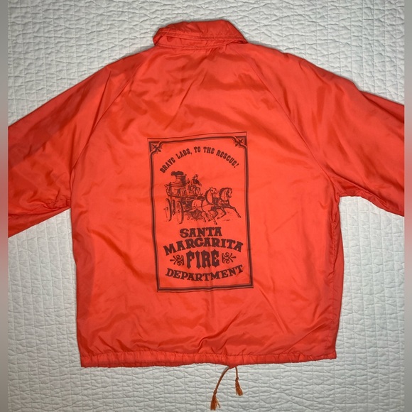 Vintage Santa Margarita Fire Department Button Up Windbreaker

Size XL - Picture 2 of 6